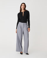 Joyce Knit Cardigan in black — full-length view