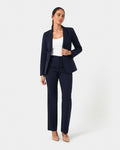 Lauren Single Breasted Jacket in navy — full-length view