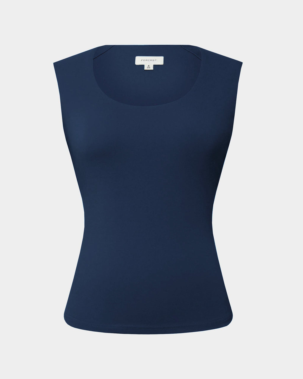 Soho Scoop Neck Top in wash navy — product-only view