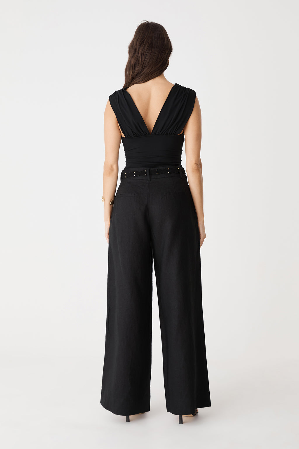 Ami Wide Leg Linen Pants