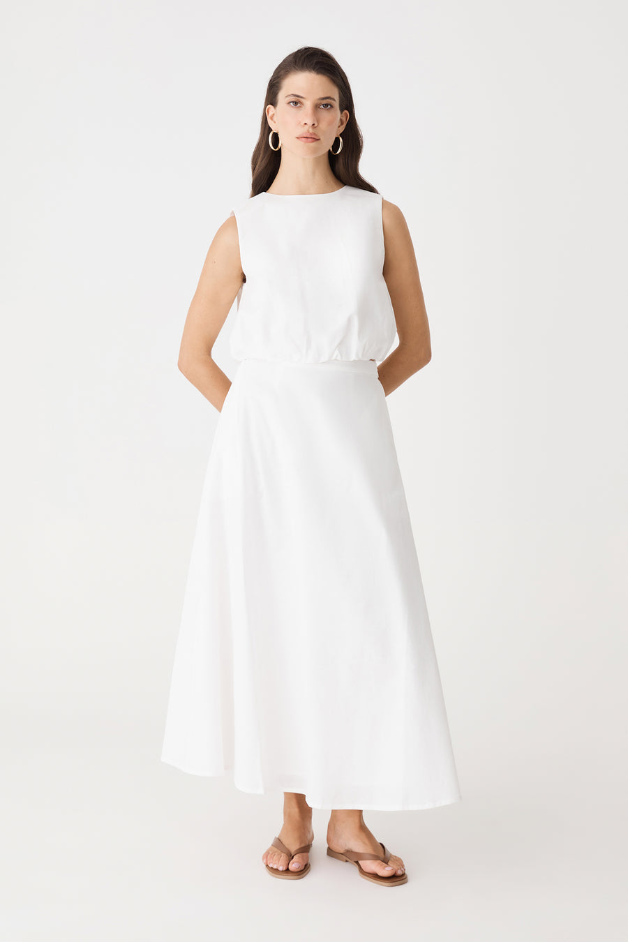 Kenya 2 Ruched Linen Top