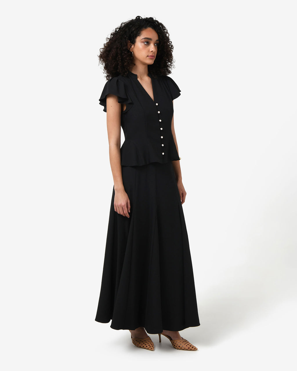 Carissa Godet Skirt in black — side view