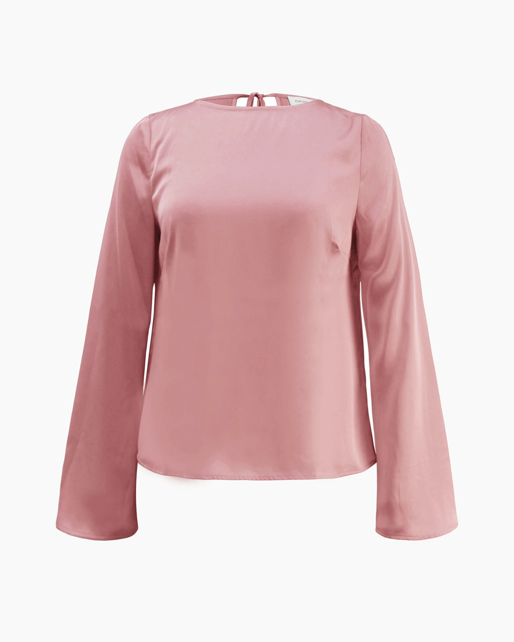 Valeria Long Sleeve Top in pink — product-only view