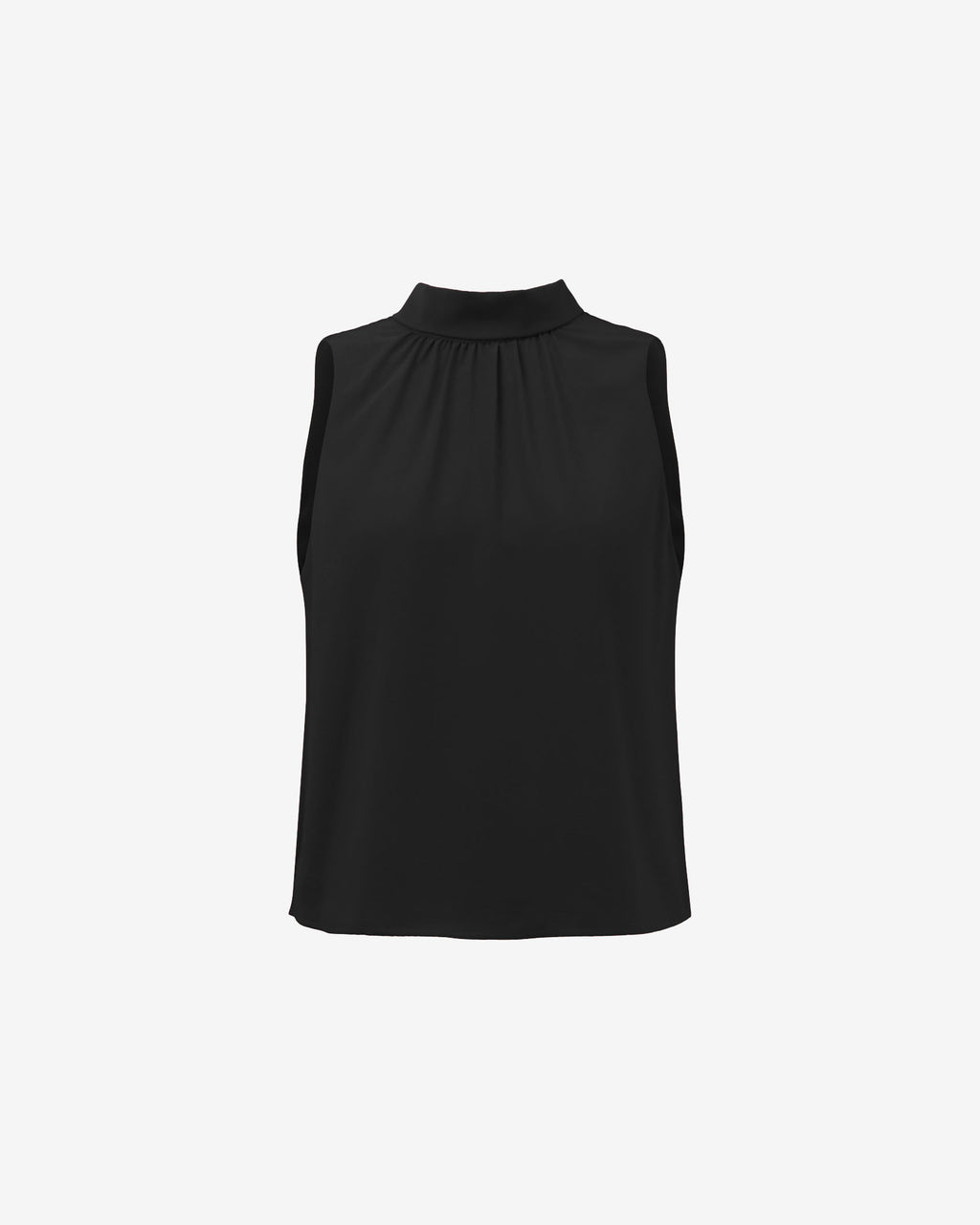 Maria Gathered Top in black — product-only view