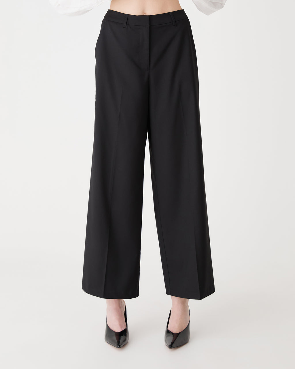 Andrea Wide Leg Pants in black — view 2