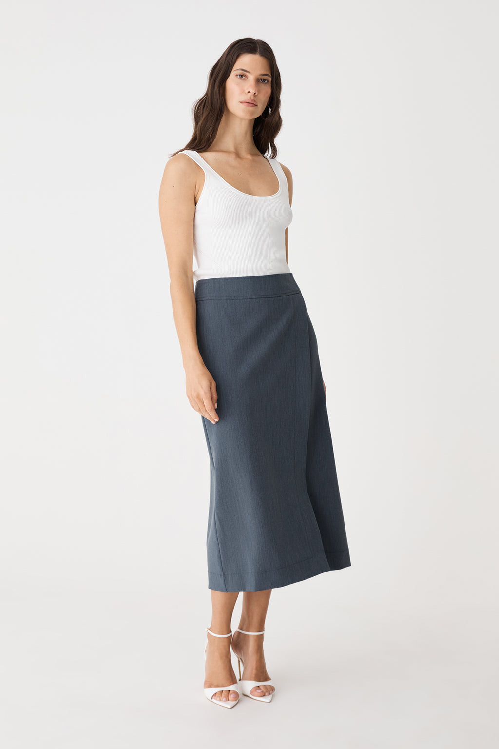 Lydia Faux Wrap Skirt