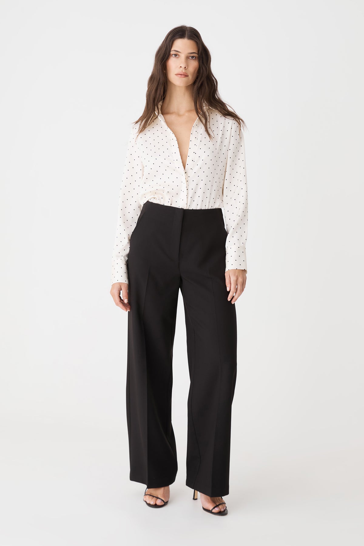 Courtney Satin Spot Shirt