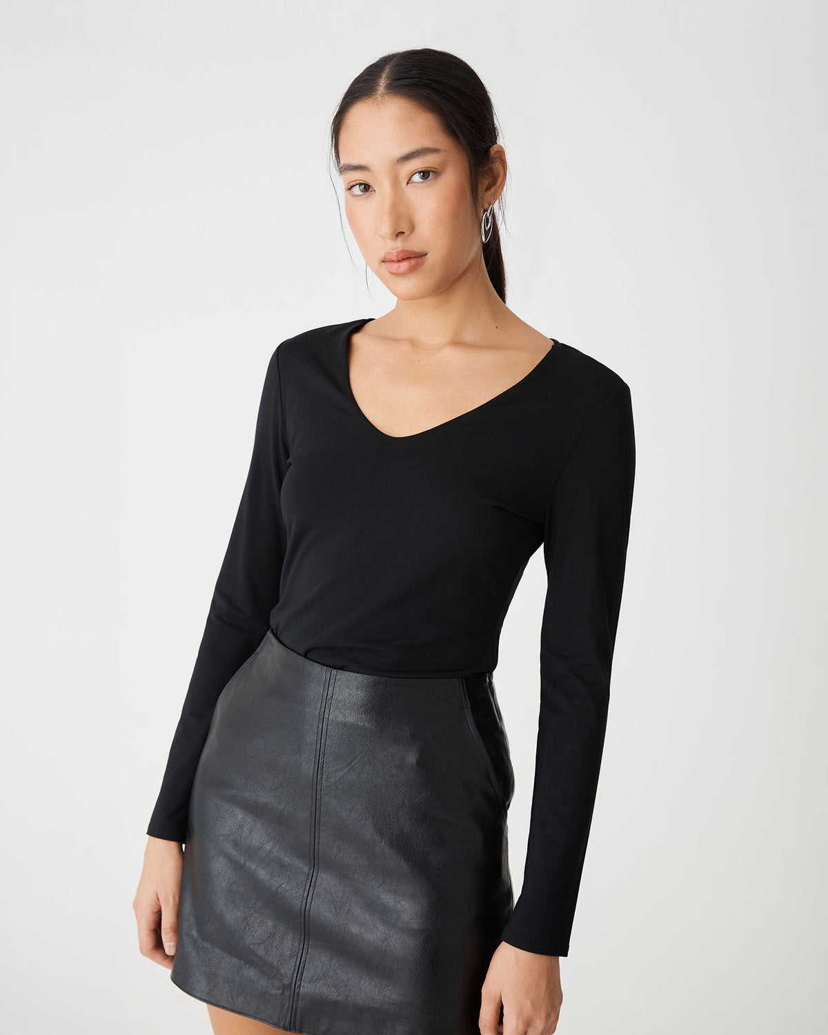 Isla V-Neck Bamboo Top — view 6