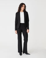 Sutton Single Breasted Blazer in black — full-length view