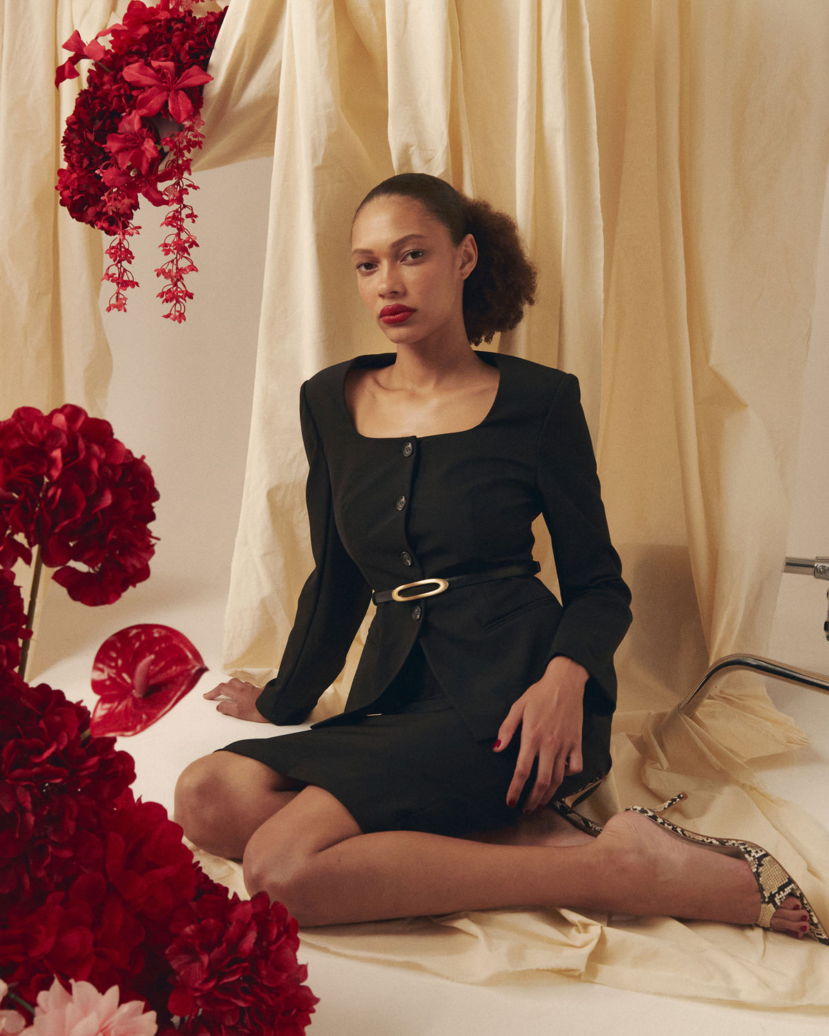 Lupita Adjustable Belt in black — view 3
