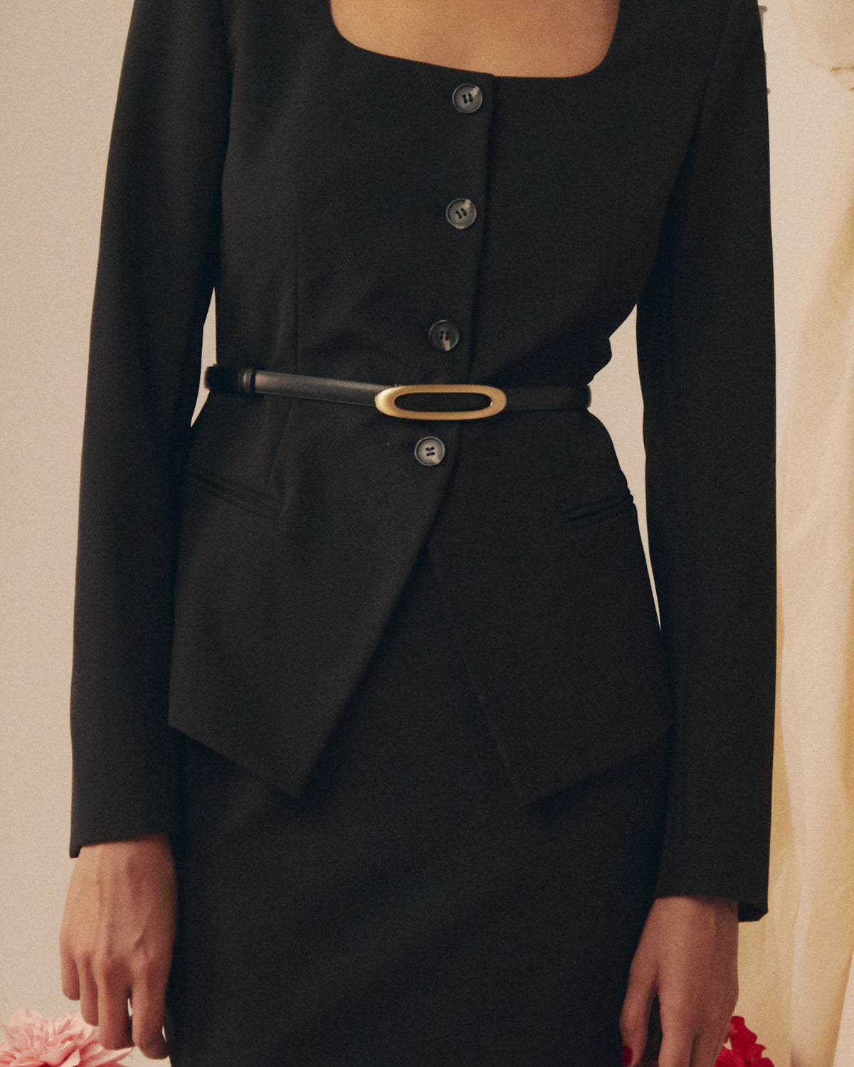 Lupita Adjustable Belt in black — view 2